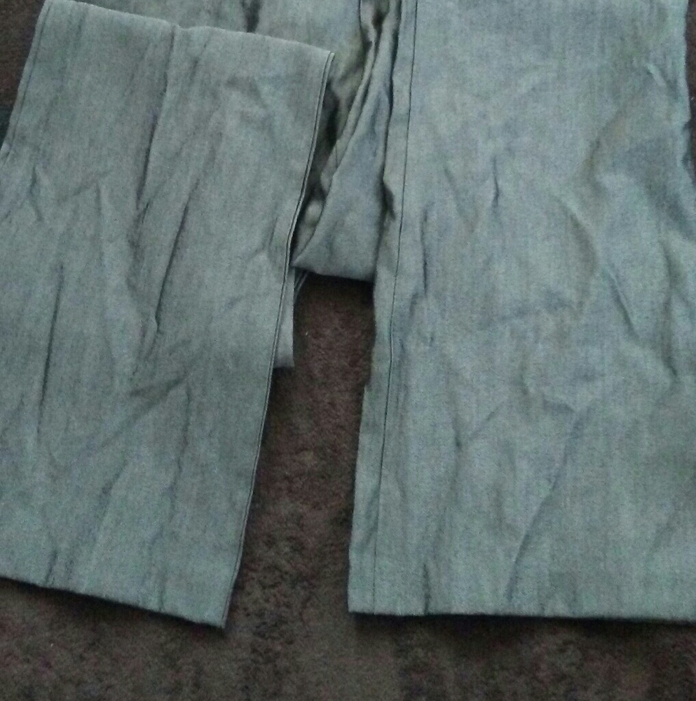 Shiny Gray Slacks - Picture 2 of 2